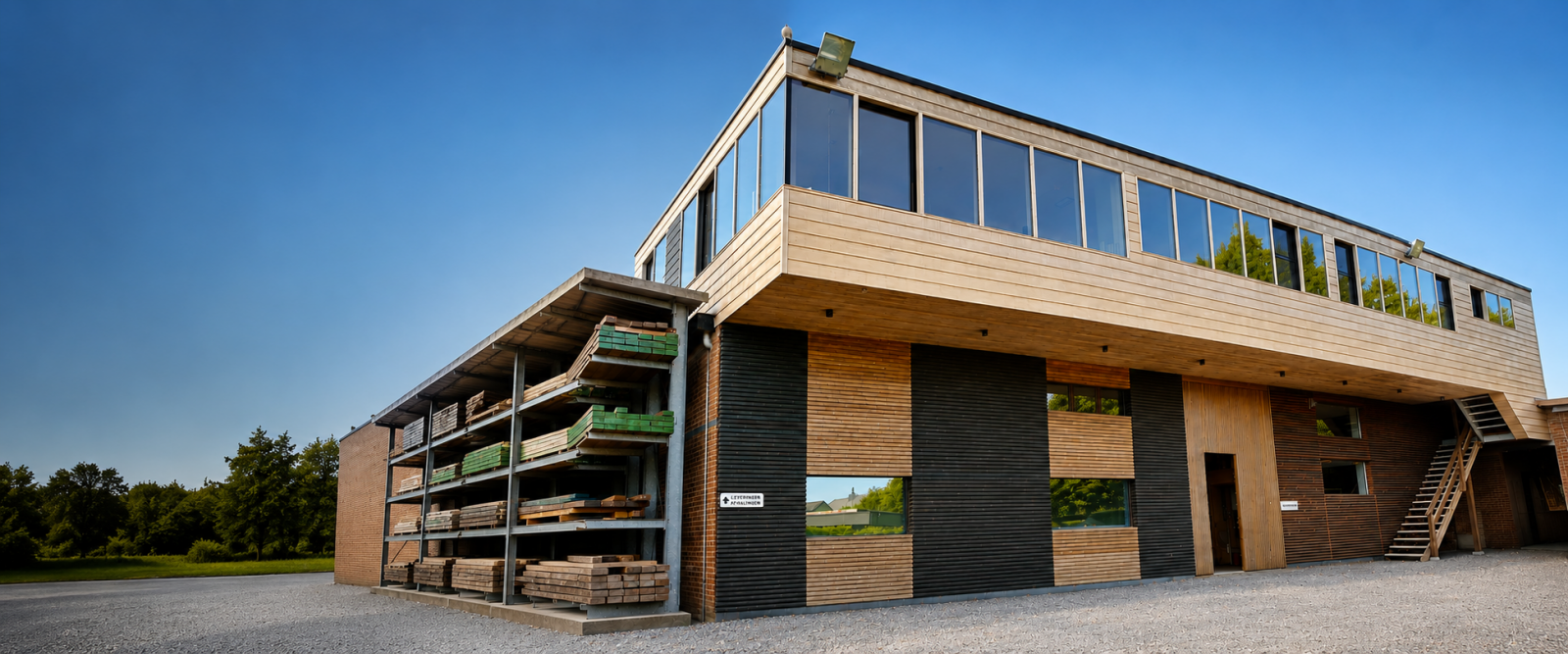 Atelier en bedrijfsgebouw van Devos BV in Kluisbergen