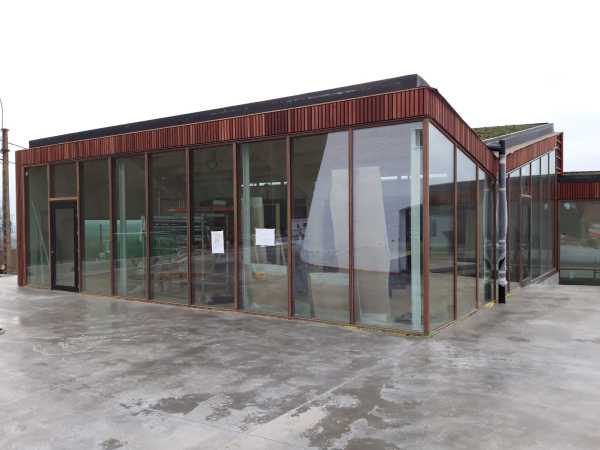 Houten gevelbekleding Sporthotel Ten Hotond