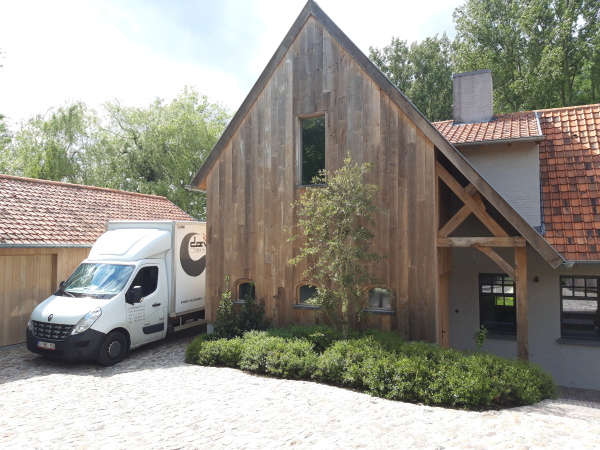 Houten gevelbekleding