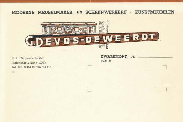Historisch logo G. Devos-Deweerdt - eerste generatie Devos